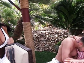 Voluptuous brunette Richelle Ryan enjoys outdoor sex with her husband
