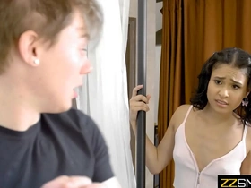 Teenager's wild encounter with babysitter in intense anal action