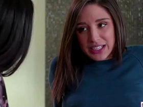 Abella teaches her stepmom the art of female ejaculation