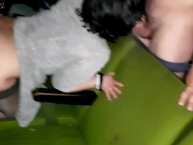Big ass wife gets gangbanged in public X cinema