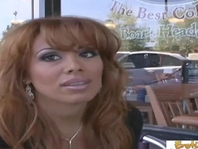 Beautiful voluptuous mature woman receives a deep throat and facial from a well-endowed partner