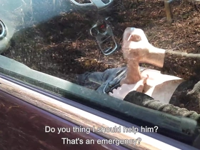 Blogger stumbles upon man pleasuring himself in public park and assists in climax